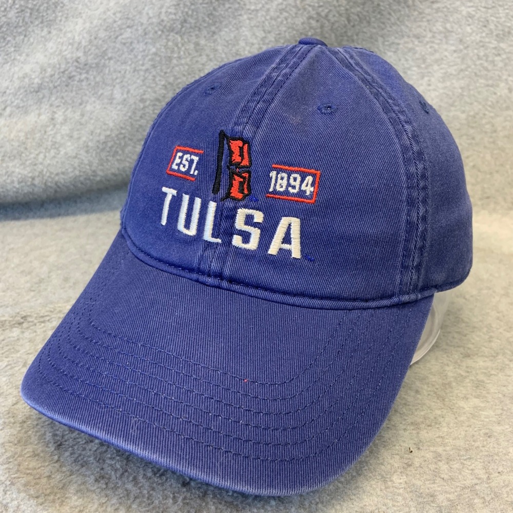 Tulsa Golden Hurricane Mens Blue Legacy Hat Adjustable Strapback Cap OSFM